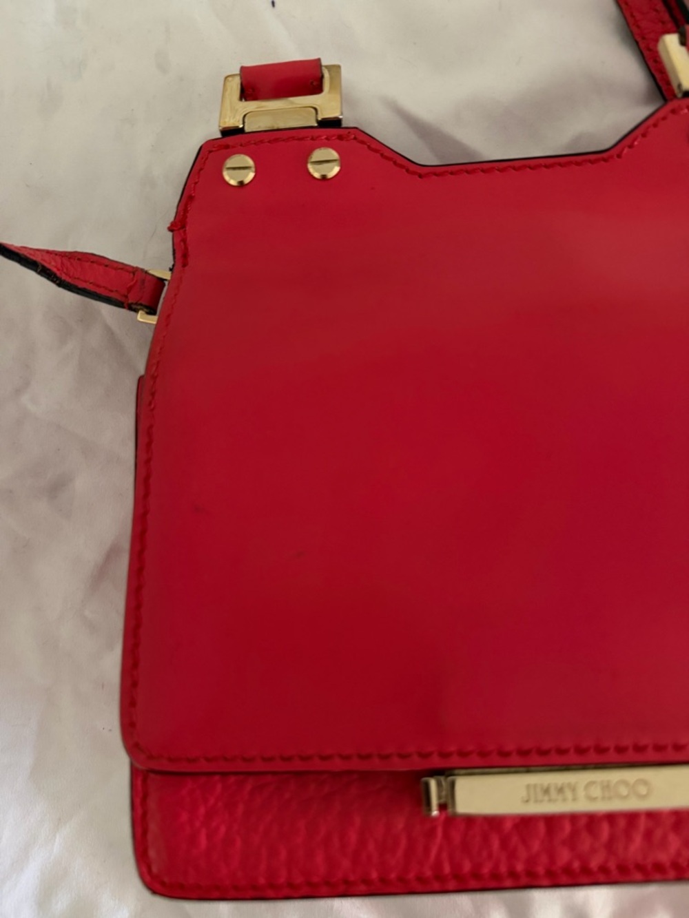 Jimmy Choo Hot Pink Leather Top-Handle Crossbody - Picture 16 of 16